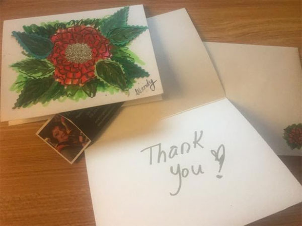 thank you card